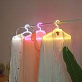TONGER® White Coat Hanger Wall LED Neon Light Sign