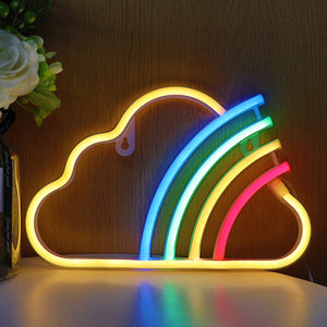 TONGER® Rainbow With Cloud Neon LED Sign