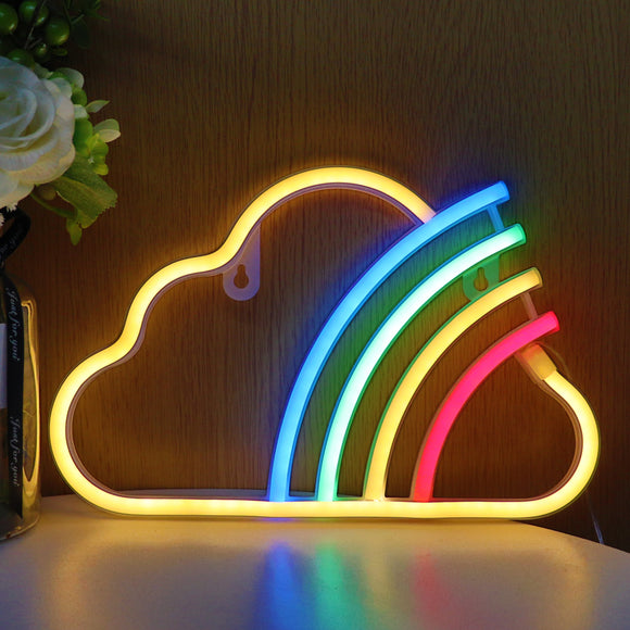 TONGER® Rainbow With Cloud Neon LED Sign