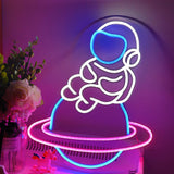 TONGER®Blue&White Cosmonaut LED Neon Sign