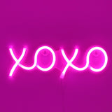 TONGER® Pink XOXO Wall LED Neon Light Sign