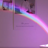 TONGER® Pink Shell Shape Rainbow Projection Lamp
