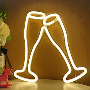 TONGER®Goblet Toast LED Neon Sign