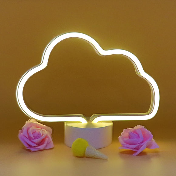 TONGER® Warm White Cloud Table LED Neon Light