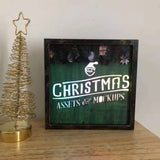 TONGER® Merry Christmas Wall Art Picture With Light