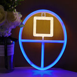 TONGER®Blue&White Squid Game Icon LED Wall  Neon