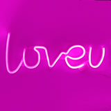 TONGER®  Pink Loveu LED Wall Neon Sign