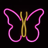 TONGER® Pink & Warm White Butterfly Wall LED neon light Sign