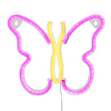 TONGER® Pink & Warm White Butterfly Wall LED neon light Sign