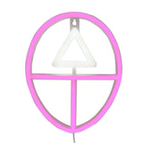TONGER®Pink&White Squid Game Icon LED Wall  Neon