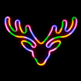 TONGER® Colorful Elk Head LED Neon Sign