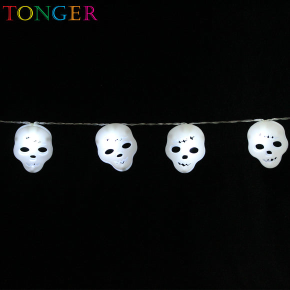 TONGER® ghost head Plastic String Lights