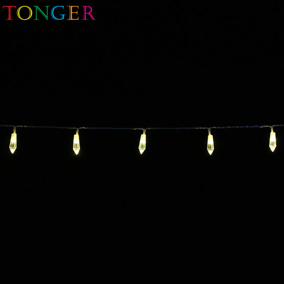 TONGER® Crystal icicle Plastic String Lights