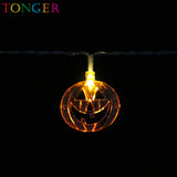 TONGER® Pumpkin Plastic String Lights