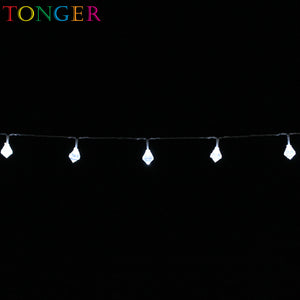 TONGER® Diamond Plastic String Lights