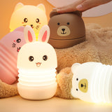 TONGER® White Bear Silicon Night Light