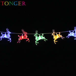 TONGER® elk plastic led string light