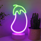 TONGER® Eggplant Table LED Neon Light