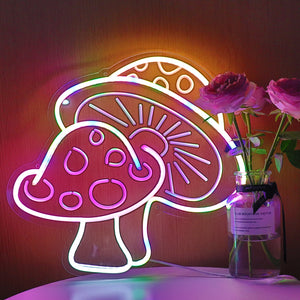 TONGER® Mushroom Wall Neon Sign