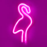 TONGER® Pink Flamingo Wall LED Neon Light Sign