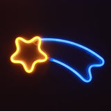 TONGER® Blue & Warm White Meteors Wall LED Neon Light Sign