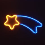 TONGER® Blue & Warm White Meteors Wall LED Neon Light Sign