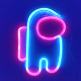 TONGER®Pink & Blue Cosmonaut LED Neon Light Sign