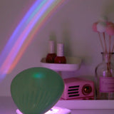 TONGER® Green Shell Shape Rainbow Projection Lamp