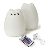 TONGER® Cool Cat Silicon Night Light With Remote Controller