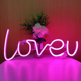 TONGER®  Pink Loveu LED Wall Neon Sign