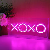 TONGER®Pink XOXO Box LED Neon Sign