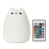 TONGER® Sweet Cat Silicon Night Light With Remote Controller