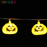 TONGER® Pumpkin Plastic String Lights