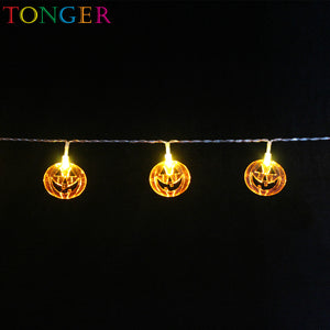 TONGER® Pumpkin Plastic String Lights