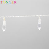 TONGER® Crystal icicle Plastic String Lights