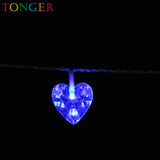 TONGER® heart plastic led string light