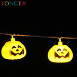 TONGER® Pumpkin Plastic String Lights