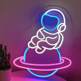TONGER®Blue&White Cosmonaut LED Neon Sign