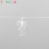 TONGER® Double Crutch Plastic String Lights