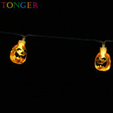 TONGER® Pumpkin Plastic String Lights