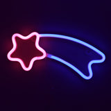 TONGER® Blue & Pink Meteors Wall LED Neon Light Sign