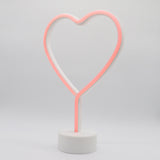 TONGER® Red Heart Table LED Neon Light