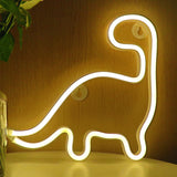 TONGER®Warm White Dinosaur LED Neon