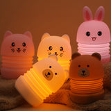 TONGER® Pink Cat Silicon Night Light