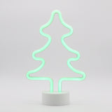 TONGER® Green Christmas Tree Table LED Neon Light