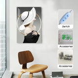 TONGER® Cowboy Art Glowing Wall Light Painting