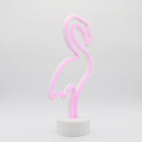 TONGER® Pink Flamingo Table LED Neon Light