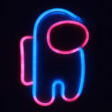 TONGER®Pink & Blue Cosmonaut LED Neon Light Sign