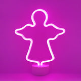 TONGER® Pink Angle Table LED Neon Light