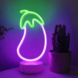 TONGER® Eggplant Table LED Neon Light